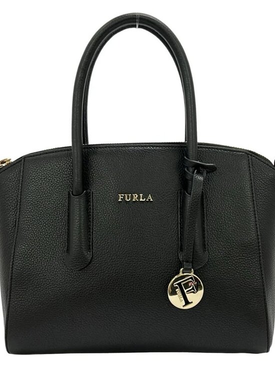Furla Handbags - FURLA Black Leather Handbag